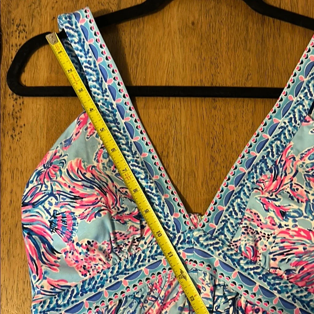 Lilly Pulitzer Blue and Pink Floral Maxi Dress-NWT - Picture 9 of 12
